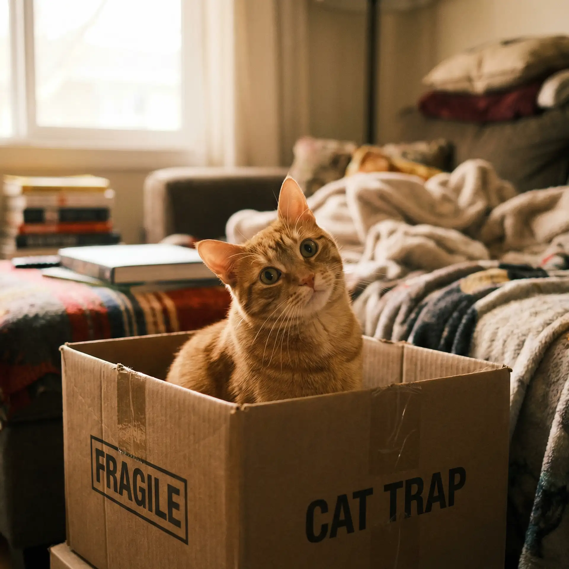 橘猫躲在纸箱里 - 绝世剑域